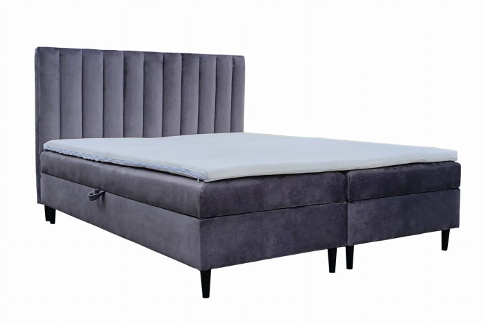 FERO boxspring - 140x200 - bonellmateriaal - 2 opbergvakken - topper T25/VISCO