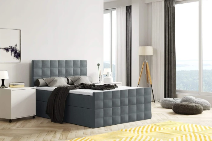 MERA PLUS boxspringbed - met voeteneind - topper H3 - 180x200 cm