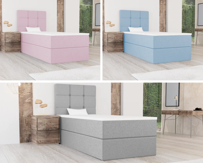 Boxspring bed MERA MINI - Topper veerkern - 90x200 cm